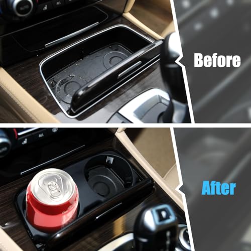 Jaronx Compatible with BMW 7 Series Cup Holder F01 F02 2008-2015, Center Console Cup Holder Trim Cover for 730i,740i,750i,760i,740li,750li,760li, 51169179820 for BMW 7 Series Accessories - Image 2