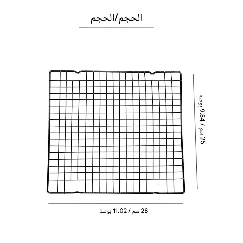 Cooling Rack - outstanding stainless steel cooling shelf for multi-purpose kitchen use, suitable for cookies, meat, bread, barbecue, roasting, with strong wire frame and non-stick coating - Image 2