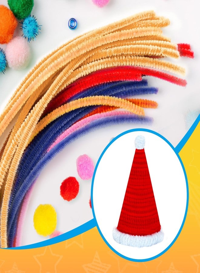 Yoblink 100PCS Red Pipe Cleaners,Colored Pipe Cleaners for Crafts,Pipe Cleaners Set,Pipe Cleaner Craft,Art and Craft Supplies - Image 5