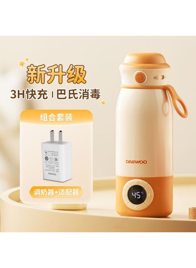 Daewoo Wireless Thermostatic Cup Portable Thermostatic Water Kettle For Babies To Prepare Milk When Going Out, Insulated Hot Water Kettle