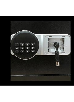 MyChoice Digital Steel Safe with 8-Digit Code, Combination Lock and Key Security Box for Money, Valuables, and Important Documents for Home and Office, 35 x 25 x 25 cm, Black  - Image 3