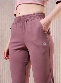 Technosport Women Solid Slim Fit Track Pants with 4 Way Crispy  - Image 2