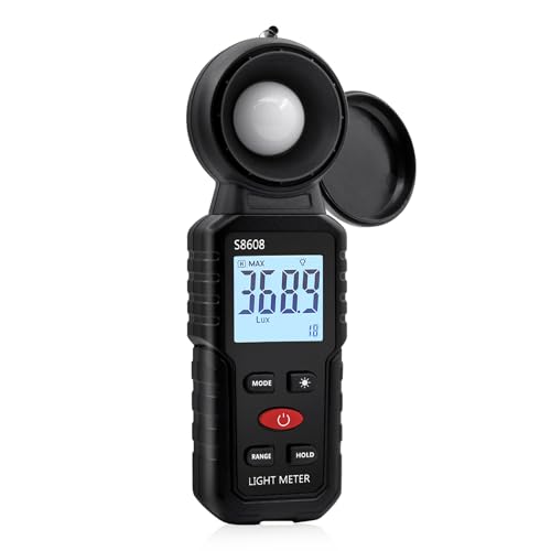 Mcbazel Digital Illuminance Light Meter, Photometer Light Intensity Sense Tester with LCD Display,Lux Meter Range up to 200,000 Lux for Grow Plants/Photography/Indoor/Garden - Image 1