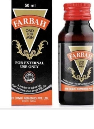 Rex Farbah Oil 50ml Rex Farbah Oil is a powerful formula that contains the benefits of Jund Badstar, Kharatin Musaffa, Aqarqara and Rogan Zeitoun. This formula helps support male reproductive health. - pzsku/Z46C3CBBA97ED554C3E6BZ/45/_/1725652657/d72fbac8-626c-4f6e-a3df-e7133027f2b0