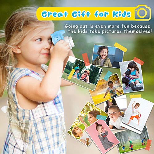 Seckton Upgrade Kids Selfie Camera, Christmas Birthday Gifts for Boys Age 3-9, HD Digital Video Cameras for Toddler, Portable Toy for 3 4 5 6 7 8 Year Old Boy with 32GB SD Card-Blue - Image 4