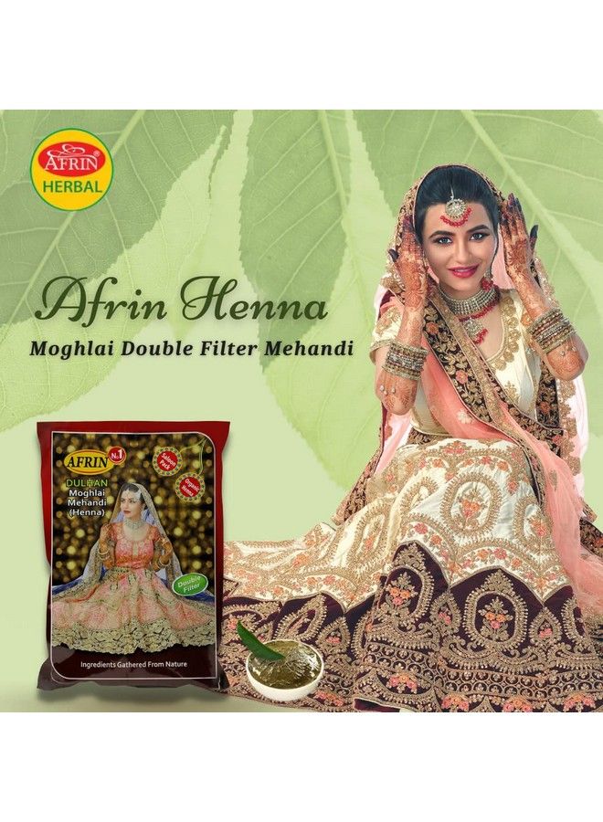 Afrin Organic Henna Double Filter Dulhan Mughlai Mehandi (1 Kg)  - Image 3