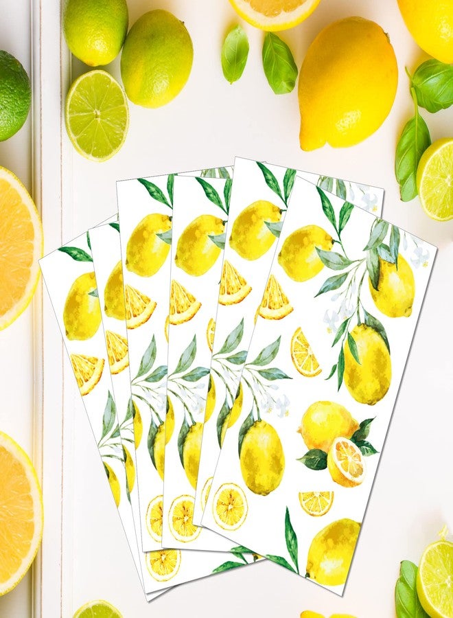 BHNACIER 40Pcs Lemon Paper Napkins Yellow Citrus Fruit Disposable Hand Napkin Watercolor Summer Fruit Disposable Hand Towel for Summer Kitchen, Bathroom, Tea Party, Baby Shower - Image 5