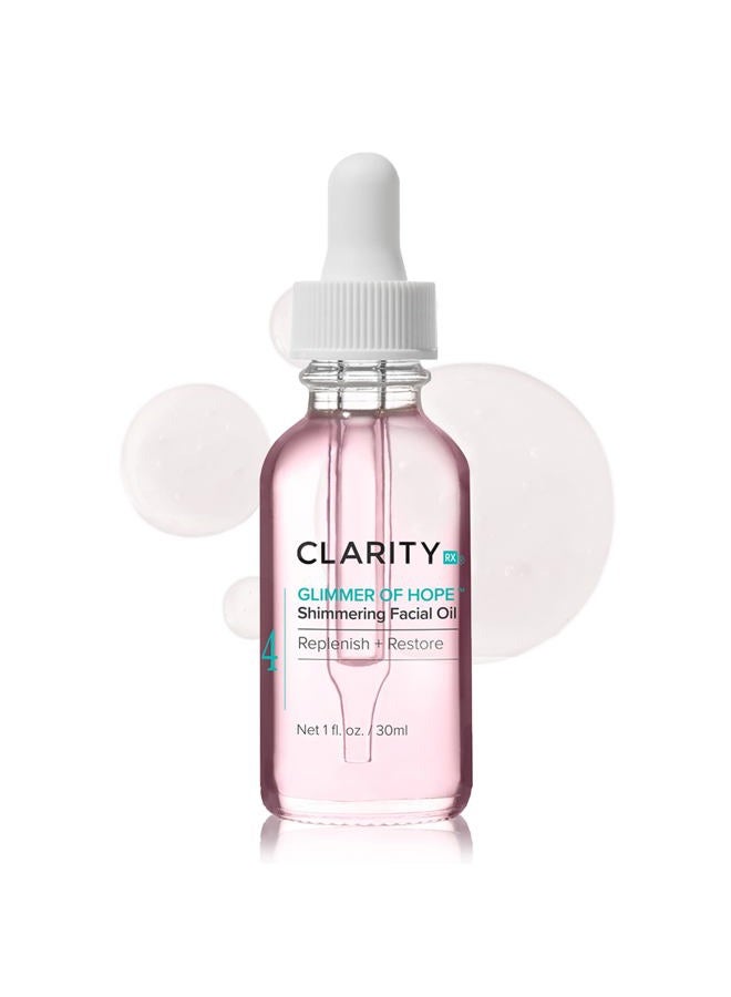 ClarityRx Glimmer of Hope Shimmering Facial Oil for Dry and Mature Skin (1 oz) - Image 1