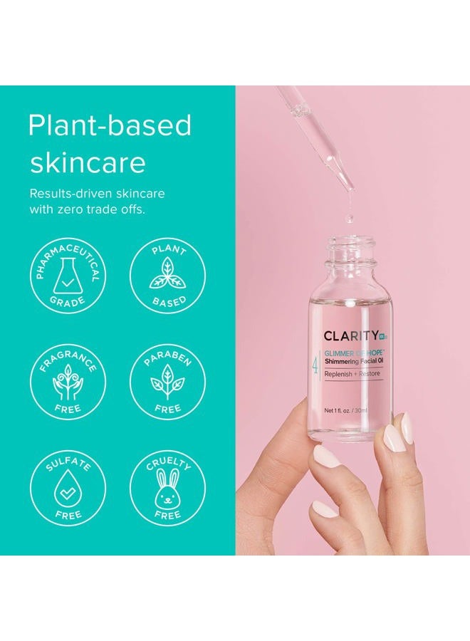 ClarityRx Glimmer of Hope Shimmering Facial Oil for Dry and Mature Skin (1 oz) - Image 5