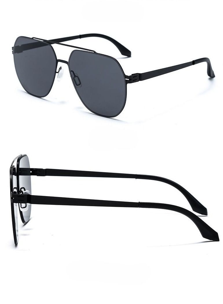 RedMapleTEK Polarized Full Frame UV400 Pilot Frame Sunglasses  - Image 5