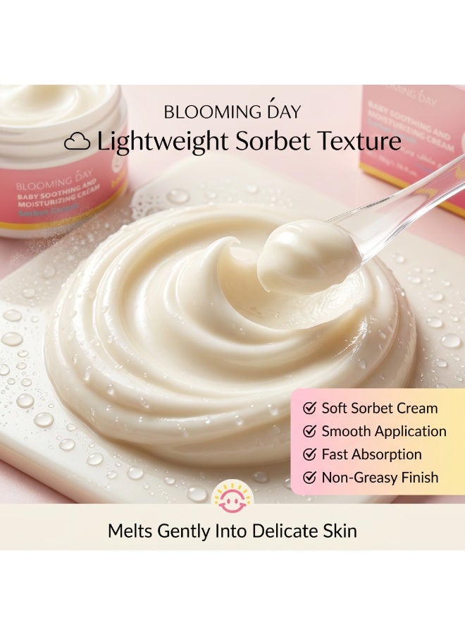 Blooming Day Baby Soothing & Moisturizing Cream 50g | Gentle Hydrating Sorbet Cream for Sensitive Baby Skin - Image 3