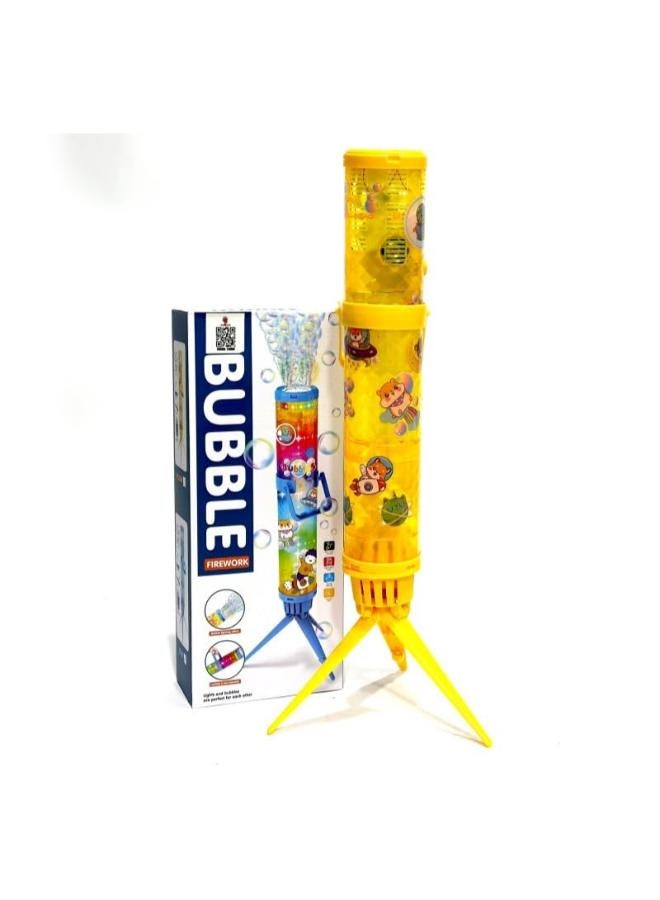 صاروخ الفقاعات من متجر Next Store - لعبة ممتعة مع أضواء وفقاعات للأطفال - تصميم محمول ومتعدد الاستخدامات