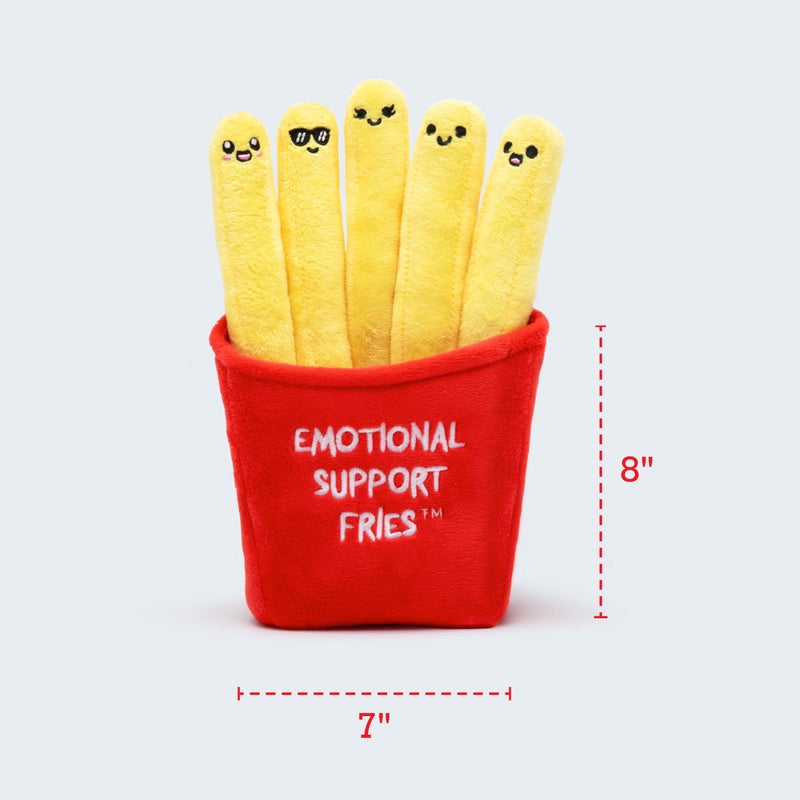 WHAT DO YOU MEME? Emotional Support Fries by Relatable, Cuddly Plush Toys and Stuffed Animals, Includes 5 Plushies with Basket, Funny Stocking Stuffer for Teens and Friends - Image 3