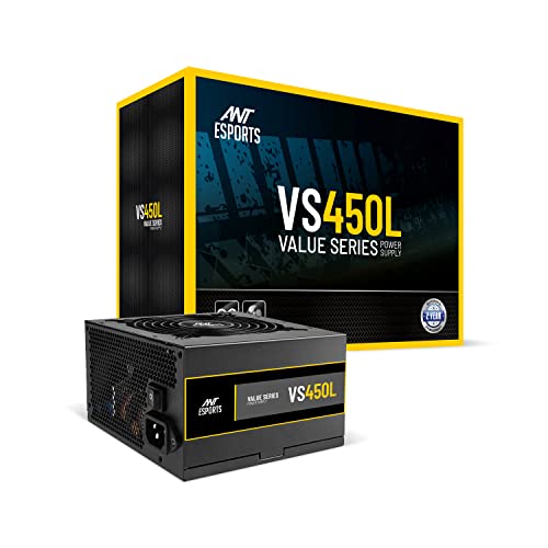Ant Esports VS450L Non-Modular High Efficiency Gaming Power Supply/PSU with 1 x PCIe and 120mm Silent Fan - Image 1