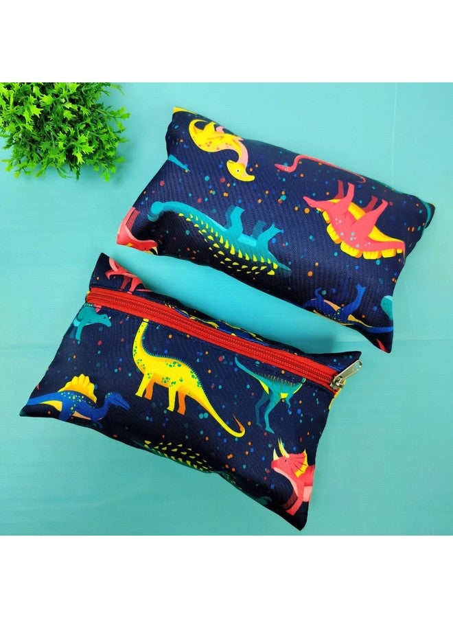 HOMEMATES 5 Pcs Return Gift Dinosaur Large Capacity Pencil Stationery Pouch Bag for Kids Boys & Girls - Image 5
