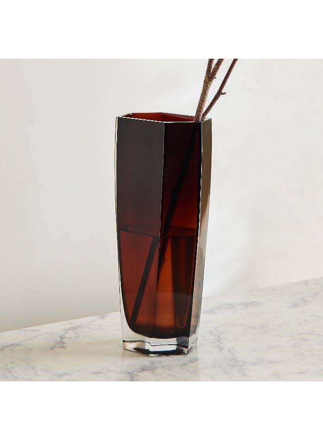 Home Box Pedro Decorative Heavy Glass Vase - 11x7x25 cm - Image 1