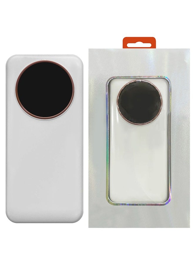 R52A Power Bank 20000mAh - Ultra-Compact 66W High-Speed Charging with PD35W Support and Four Built-in Cables / White