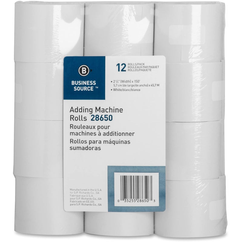 Business Source Receipt Paper - White - Image 2