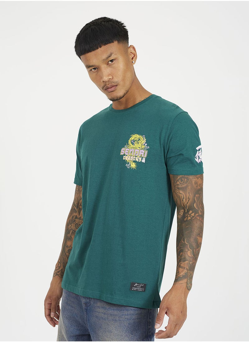 BRAVE SOUL Graphic Print T-Shirt  - Image 1