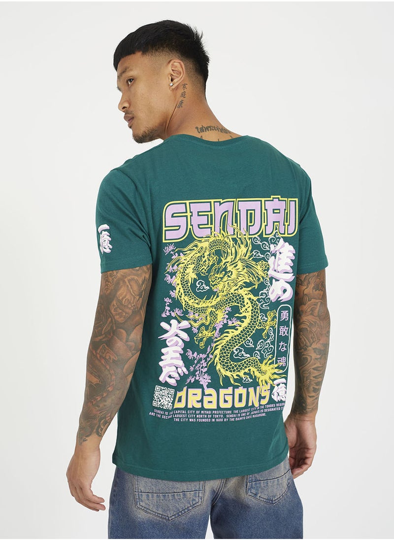 BRAVE SOUL Graphic Print T-Shirt  - Image 4