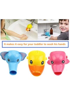 Usnyabni Usnyabni FIGO Baby and Children's Faucet Extension Faucet Guide Sink Extender Long Water Hand Washing Device Water Diverter - 3 Packs Dolphin  - Image 3