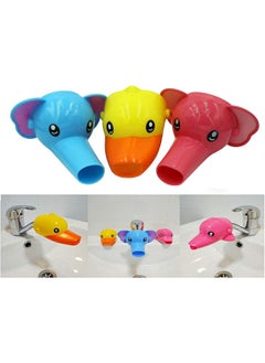 Usnyabni Usnyabni FIGO Baby and Children's Faucet Extension Faucet Guide Sink Extender Long Water Hand Washing Device Water Diverter - 3 Packs Dolphin  - Image 2