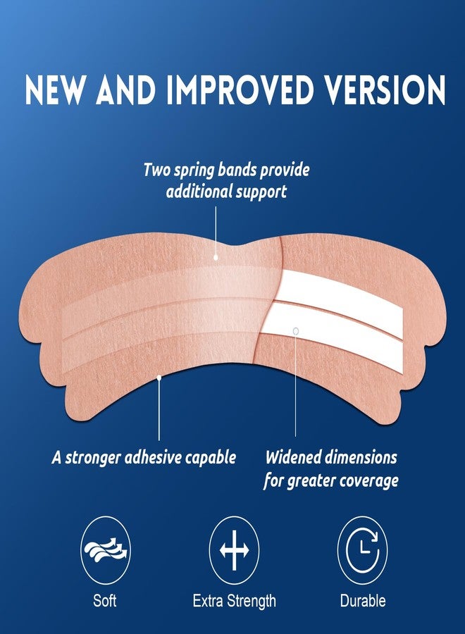 UPMOSTEK 100Pcs Nasal Strips for Snoring, Extra Strength Nose Strips Breathing, Nose Tape for Sports and Sleep, Anti Snoring Strips Help Stop Snoring and Nasal Congestion Relief - Image 4