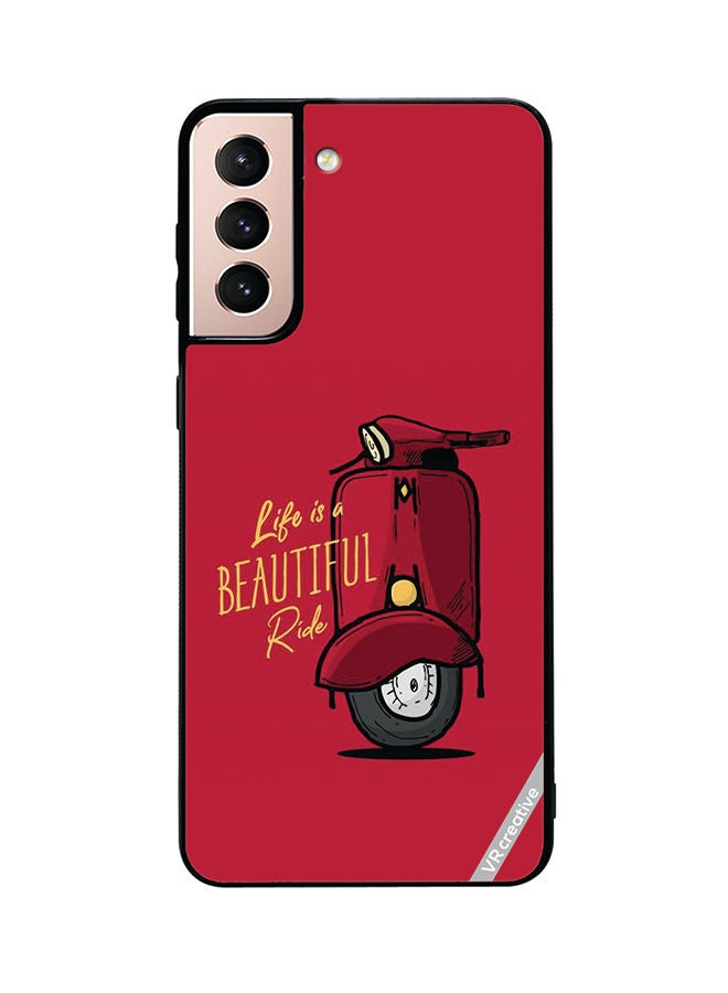 VR CREATIVE Protective Case Cover For Samsung Galaxy S21 Plus 5G Life Is A Beautifull Ride Design Multicolour - Image 1