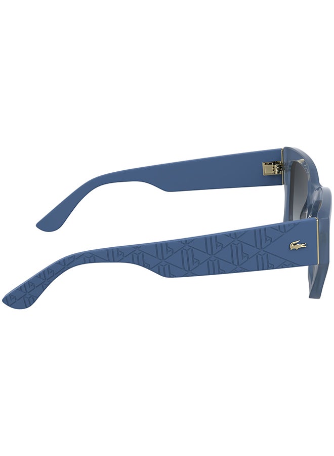 LACOSTE نظارات شمسية لاكوست كاملة الإطار من الأسيتات L6053S 5219 (400) أوبالين أزور - Image 5