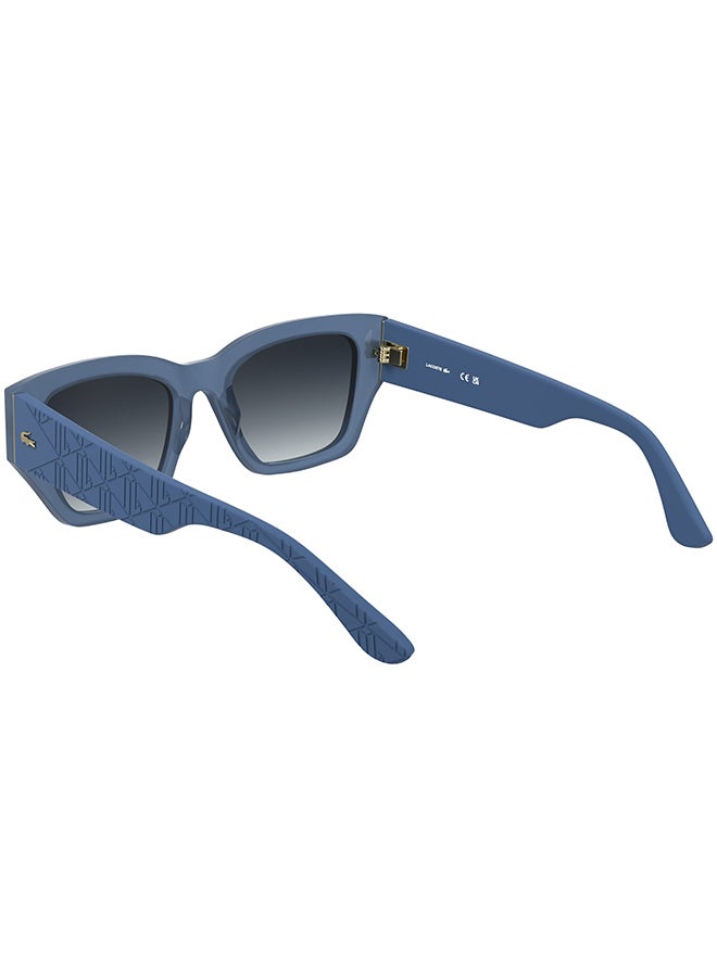 LACOSTE نظارات شمسية لاكوست كاملة الإطار من الأسيتات L6053S 5219 (400) أوبالين أزور - Image 2