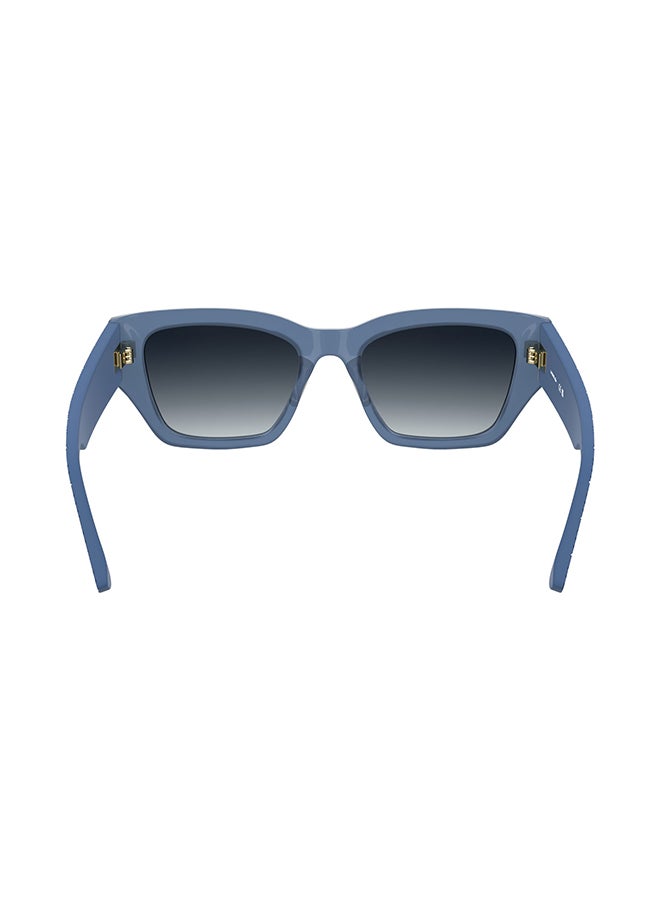 LACOSTE نظارات شمسية لاكوست كاملة الإطار من الأسيتات L6053S 5219 (400) أوبالين أزور - Image 3