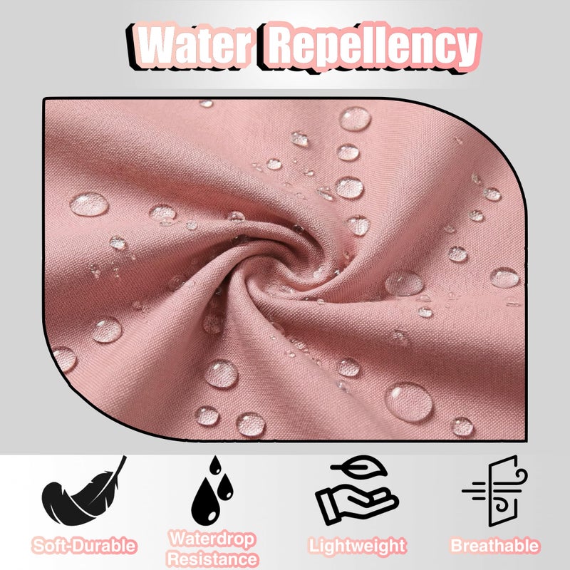 TOSHE Kitchen Apron Waterdrop Resistant Cotton Apron with adjustable Aprons for Women with Pockets 10 Color option Cooking Powder Pink Apron (Powder Pink) - Image 4