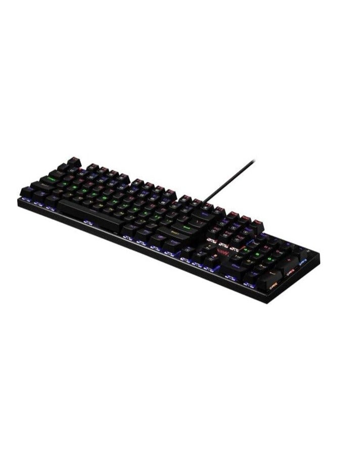 Redragon K565 R RUDRA Gaming Mechanical Keyboard - [RED Switch] - Rainbow LED Lighting - English & Arabic Keys - Black - Image 4