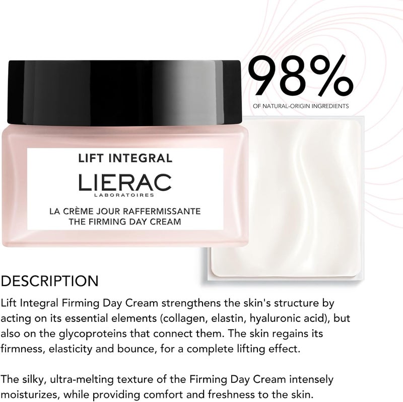 LIERAC Lift Integral Firming Day Cream with Hyaluronic Acid - Restores Elasticity & Moisture - 50ml - Image 3