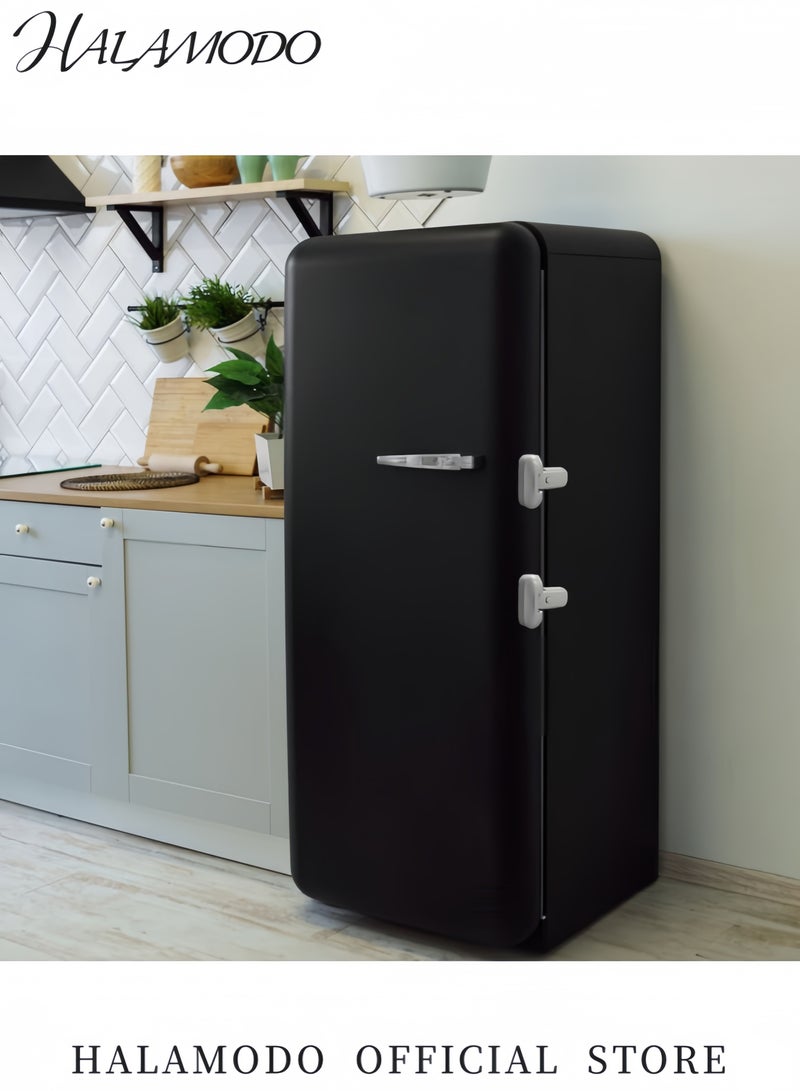 Halamodo 8 قطع قفل أمان للثلاجة لاصق للأطفال سهل التركيب بدون أدوات قفل قابل للتعديل للثلاجات والمجمدات والخزائن - Image 5