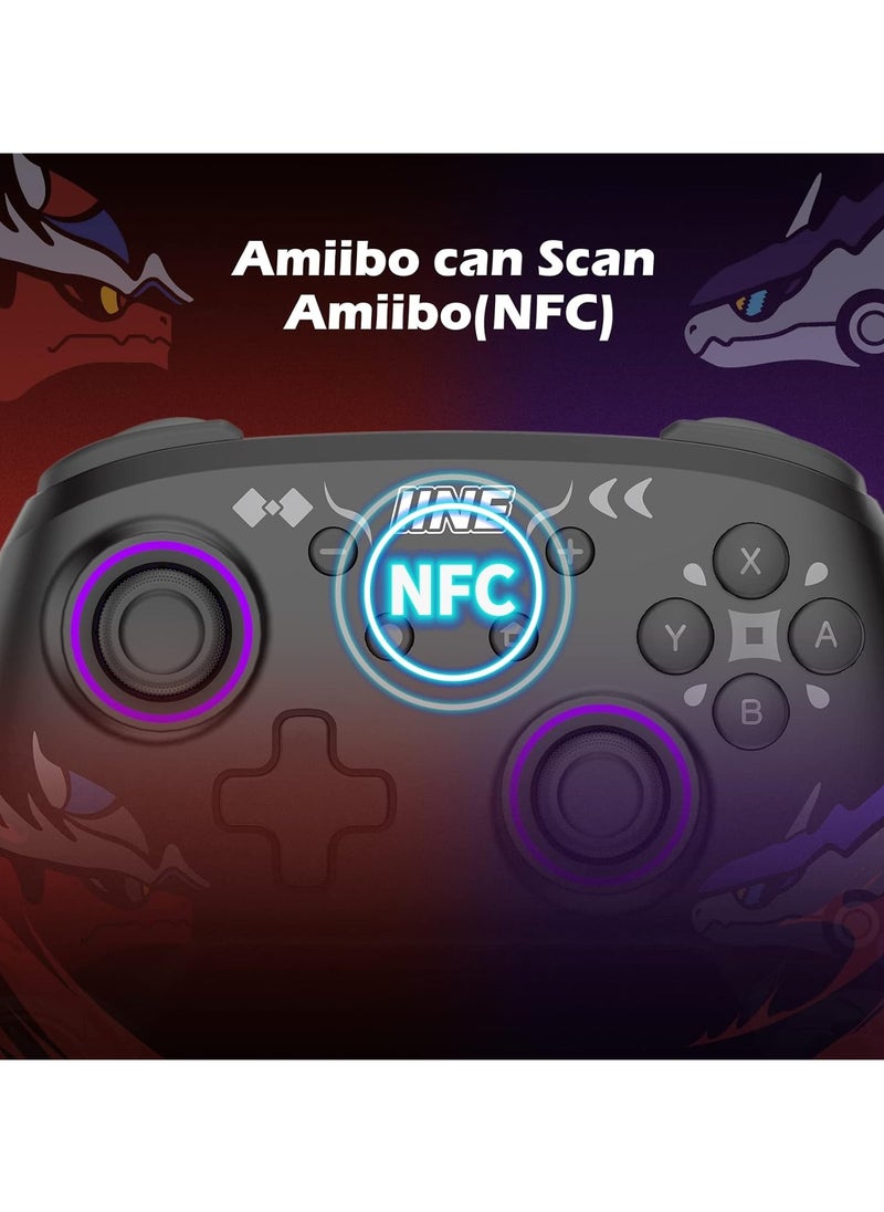 وحدة تحكم لاسلكية من IINE لجهاز نينتندو سويتش، وحدة تحكم Gamepad Switch Pro مع وظيفة NFC/الاستيقاظ/Turbo/الاهتزاز/التحكم في الحركة