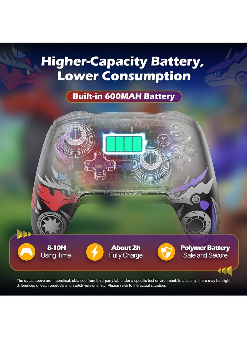 وحدة تحكم لاسلكية من IINE لجهاز نينتندو سويتش، وحدة تحكم Gamepad Switch Pro مع وظيفة NFC/الاستيقاظ/Turbo/الاهتزاز/التحكم في الحركة