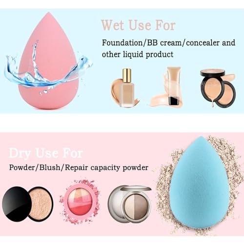 DUAIU Makeup Brushes DUAIU 15PCs Marble Makeup Brush Set Premium Synthetic Kabuki Powder Blush Contour Foundation Concealer Eyeshadow Brushes with Makeup Sponge Make up Tool A Grey - Image 3