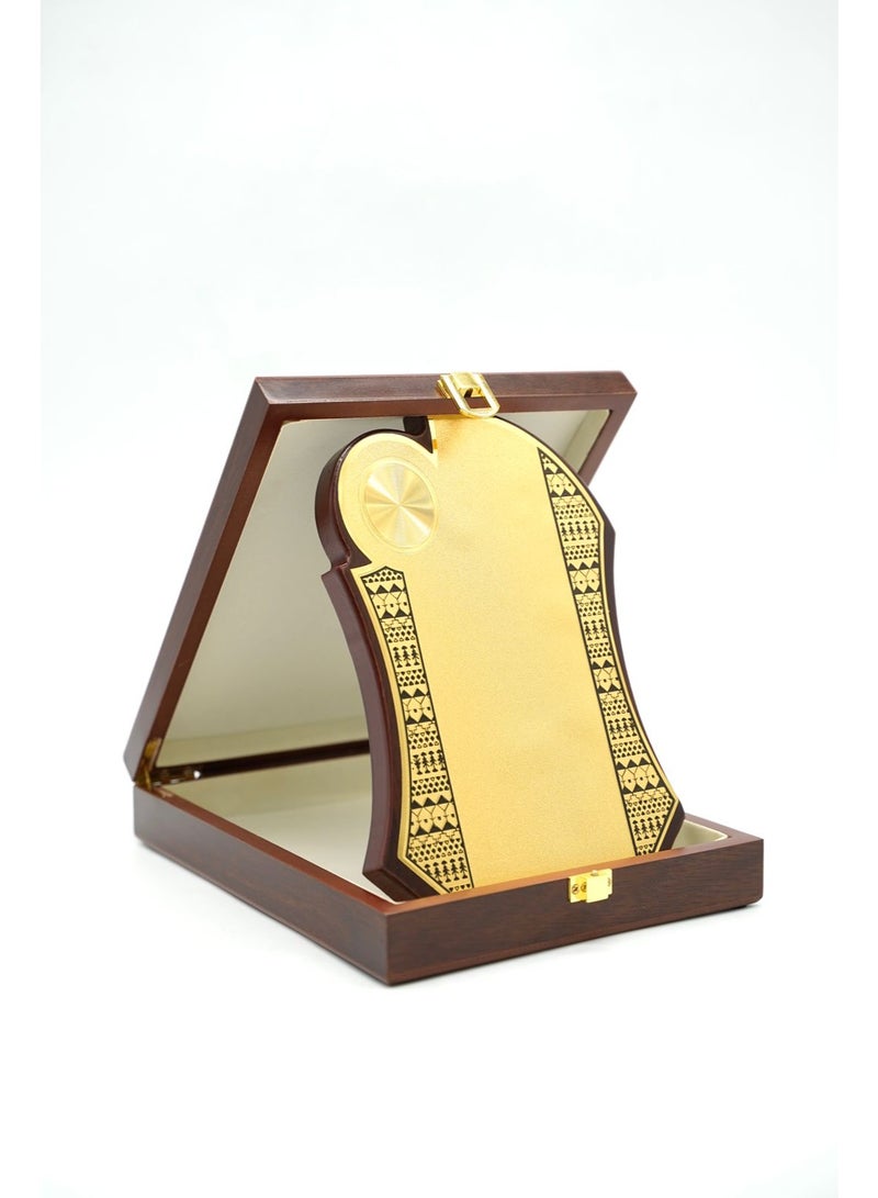 ركس درع تكريم فاخر مقاس S مع صندوق خشبي و لوحة نحاسية للطباعة 69700