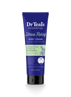 Dr Teal's Stress Relief Body Cream Eucalyptus Citrus & Spearmint 226.8g