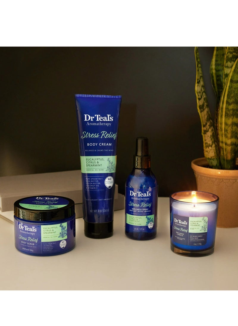 Dr Teal's - Dr Teal's Stress Relief Body Cream Eucalyptus Citrus & Spearmint 226.8g - Image 1