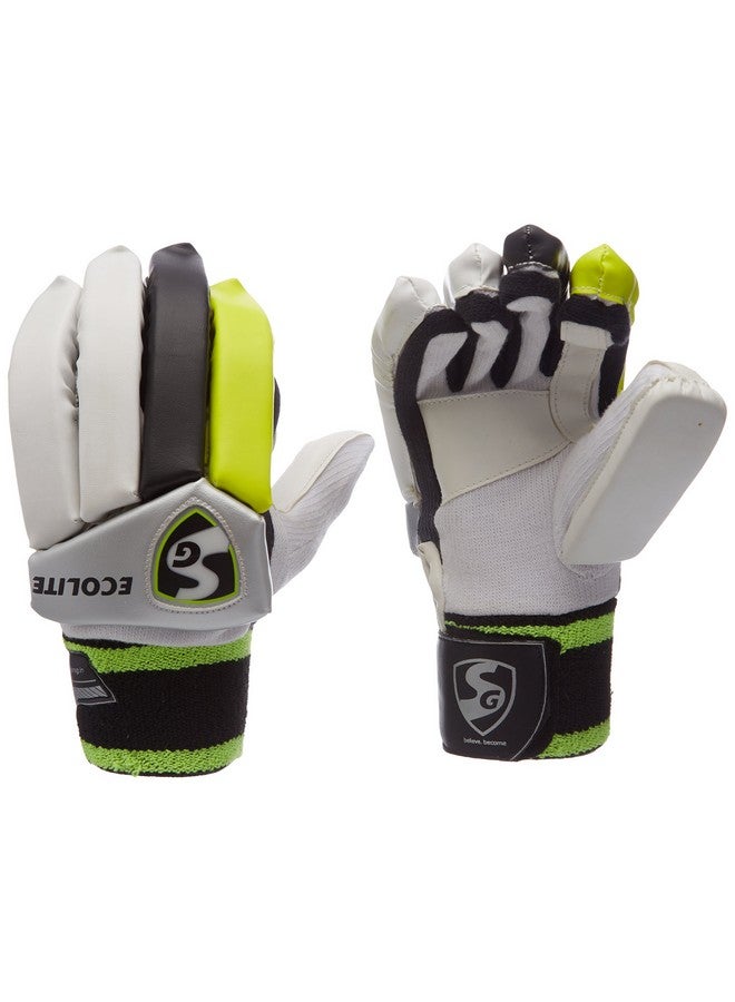 SG SG Ecolite Cricket Batting Gloves | Multicolor | Size: Extra Youth | For Right-Hand Batsman