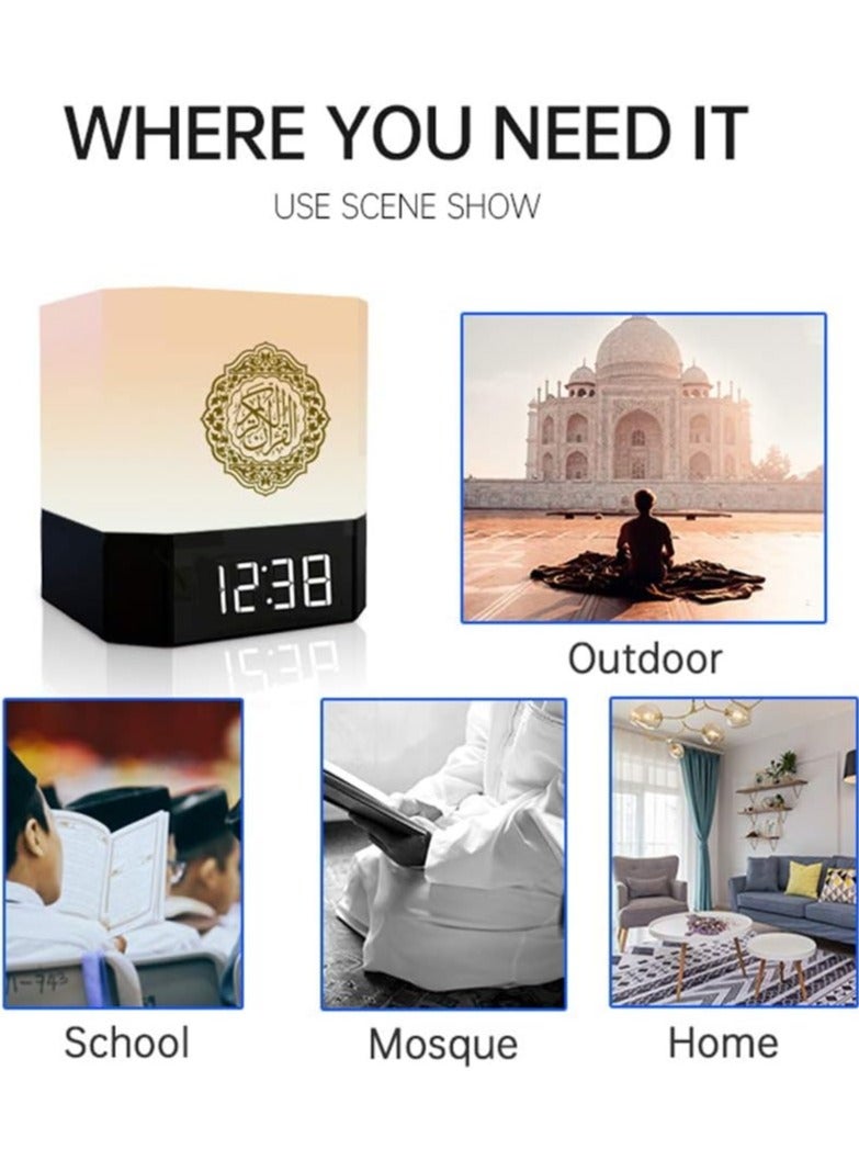 AREEFA Intelligent Bluetooth Speaker 3D Arounded Portable Mini Quran Speaker Colorful LED Light - Image 5