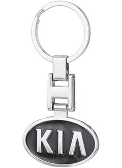 Generic Kia Metal Key Chain, 12 cm - Black/Silver  - Image 1