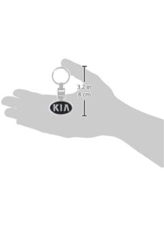Generic Kia Metal Key Chain, 12 cm - Black/Silver  - Image 3