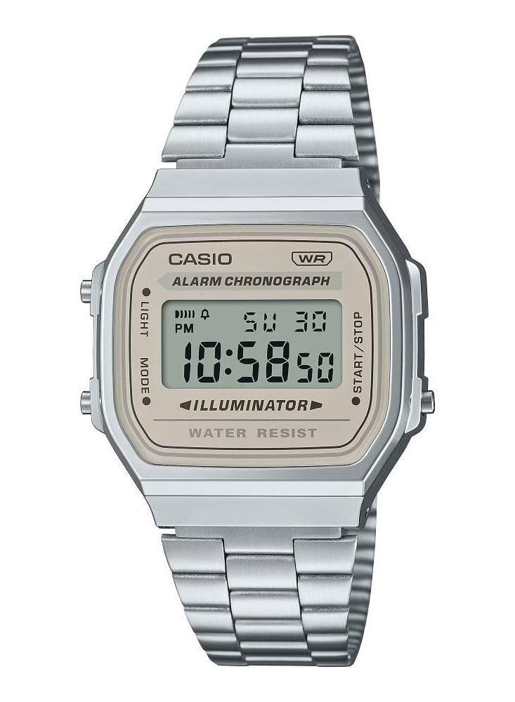 CASIO Vintage Digital Stainless Steel Watch A168WA-8AY - Image 1
