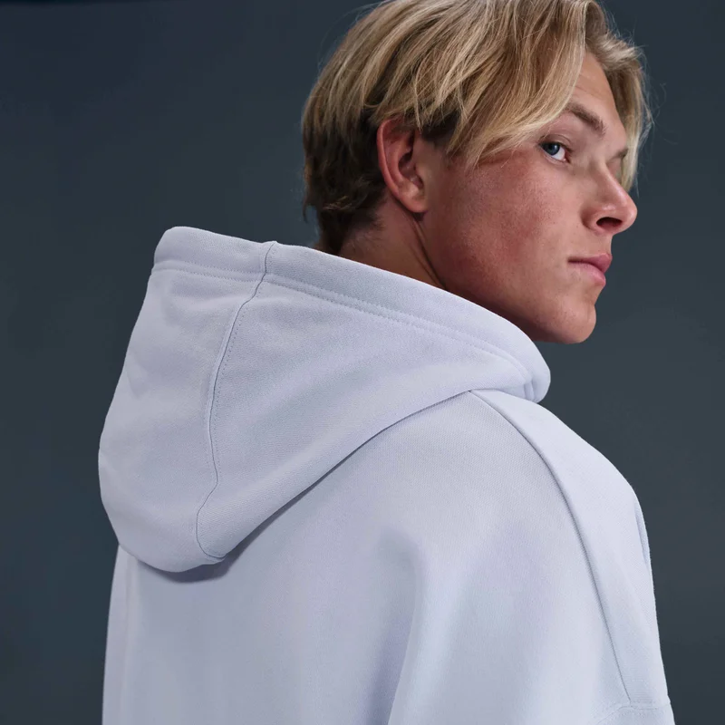 Nike Grey Men's Club Fleece Oversized Hoodie for Men | Best Price UAE