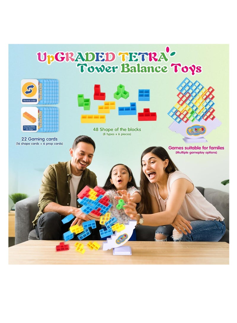 بريميفي 64 قطعة من لعبة موازنة التراص برج تيترا - Image 2