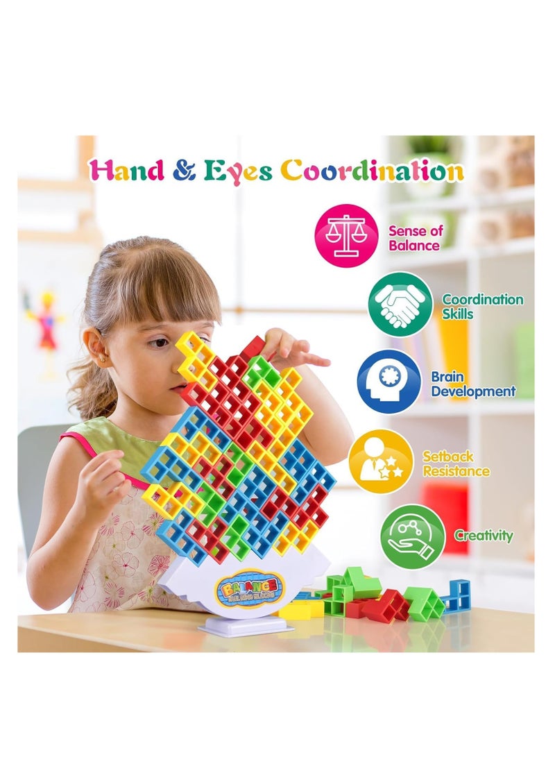 بريميفي 64 قطعة من لعبة موازنة التراص برج تيترا - Image 3