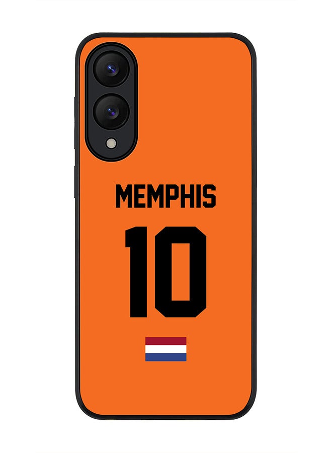 Stylizedd For Samsung Galaxy S25 Edge Case,Slim fit Camera Protection, Shockproof Thin Phone cover  - Football - Netherlands - Memphis